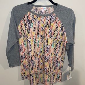Lularoe Randy baseball t top size Medium